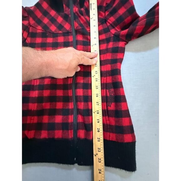 Vintage Billabong Jacket Womens Medium Red Plaid‎ Logo Zip Long Sleeve Coat. - Picture 10 of 11